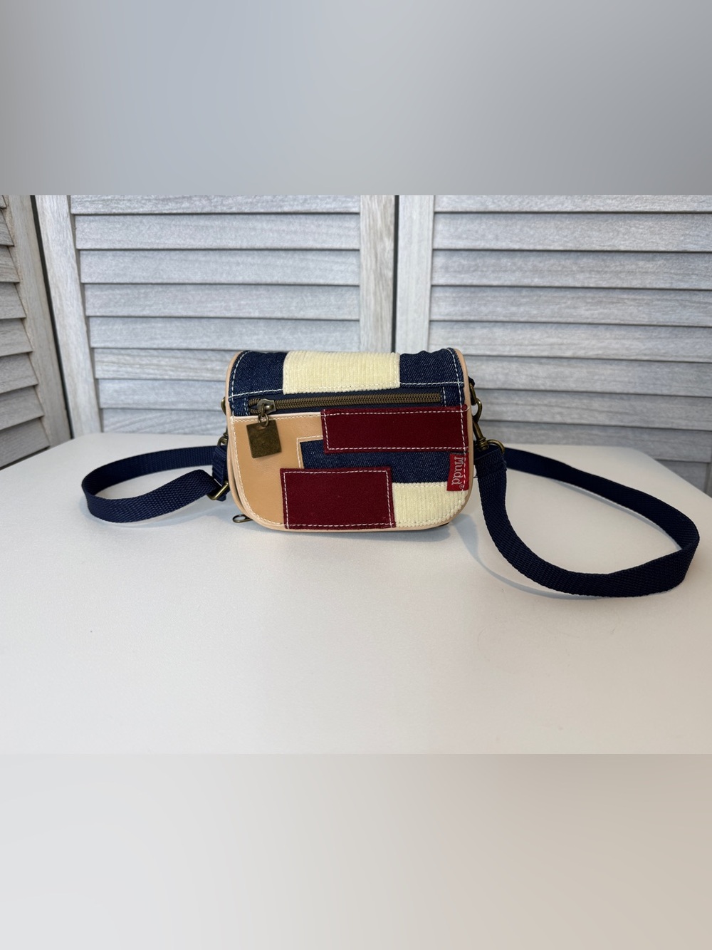 Mudd Vintage 90’s Y2K Denim and Gordory Patchwork Crossbody Bag